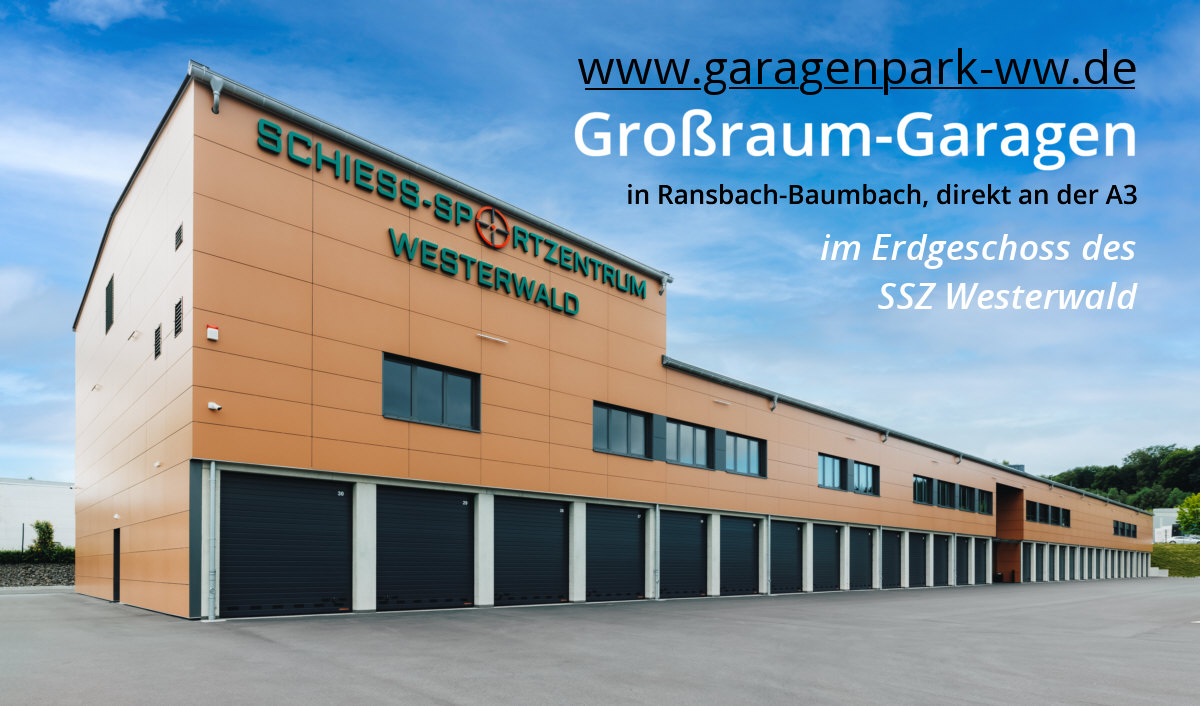 <p>Garagenpark Westerwald: Großraum-Garagen in
